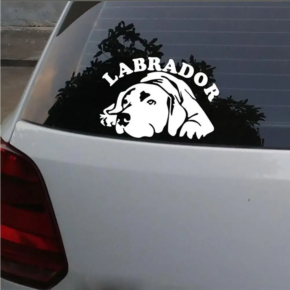 Cute Labrador Dog Car Vehicle Body Window Reflective Decals Sticker 16