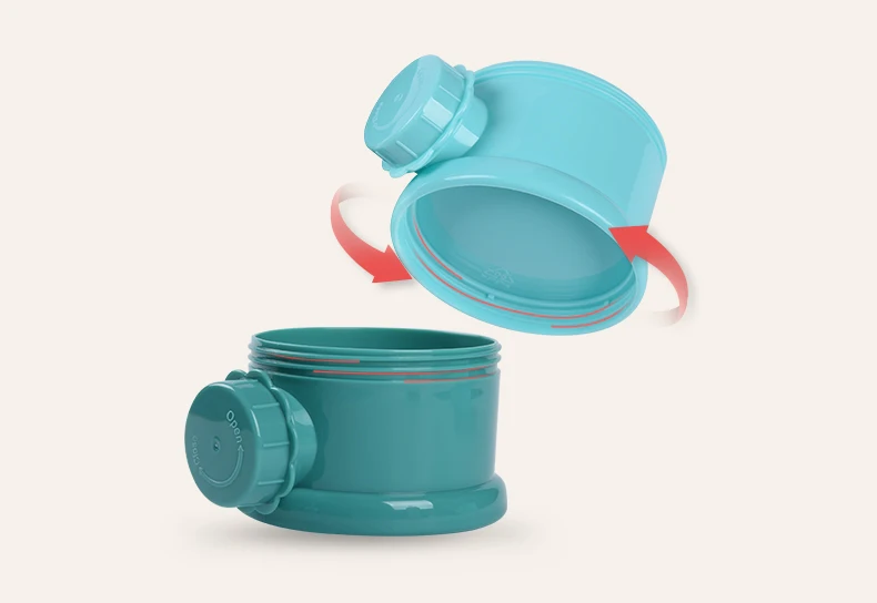 Caixa de Armazenamento de Alimentos para Bebê Essenciais dos Desenhos Leite em pó Camadas Sapo Estilo Portátil Cereais Animados Caixas Toddle Crianças Fórmula Leite Recipiente 3 8 Armazenamento de comidas p bebê