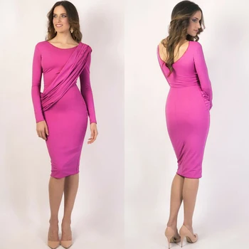 

Autumn Women Bandage Sleeve Bodycon Dress Floral Evening Party Gown Hip Dress