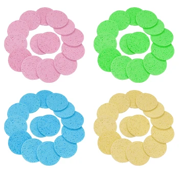 

50PCS Natural Wood Makeup Remove Cotton Pads Cellulose Compress Cosmetic Puff Facial Washing Sponge Face Care Cleansing Makeup