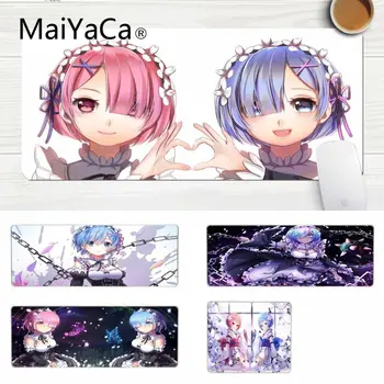 

MaiYaCa Boy Gift Pad Cute Anime Girl Twins gamer play mats Mousepad Laptop Gaming Lockedge Mice Mousepad