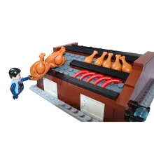 

Food City Blocks MOC Bakery Shop Store Classic Building Bricks Market Bread Dessert Food Montessori DIY Kids Toys for Children