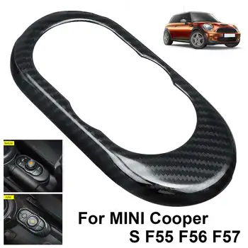 

New Auto Control Console Panel for BMW for MINI for Cooper S F55 F56 F57 Auto Interior Moulding Panel Cover Carbon Fibre Style