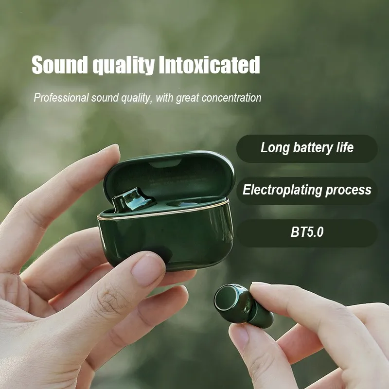Bluetooth-compitible 5.0 fone de ouvido portátil touch-tipo