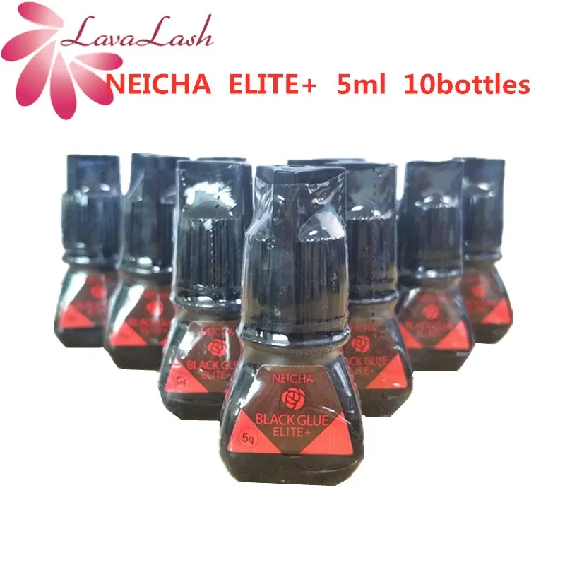 

10bottles 5ml NEICHA ELITE+ Glue For Eyelash Extension Korea original black eyelash glue Fast Dry 1-2s Lasting 7-8w Makeup Tool