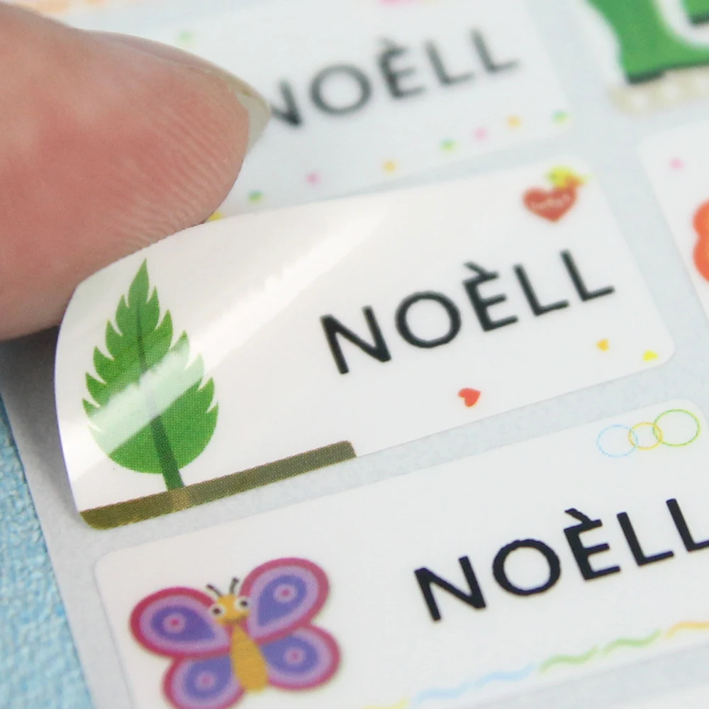 

Multi Size Name Stationery Waterproof Sticker Labels Tags Business Customized Children Stickers Stickers Decals