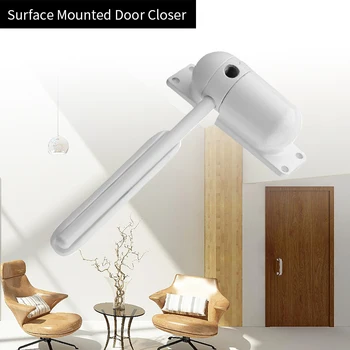 

dropshipping 1 Set 10-60KG Zinc Alloy Mini Adjustable Surface Mounted Automatic Spring Closing Door Closer