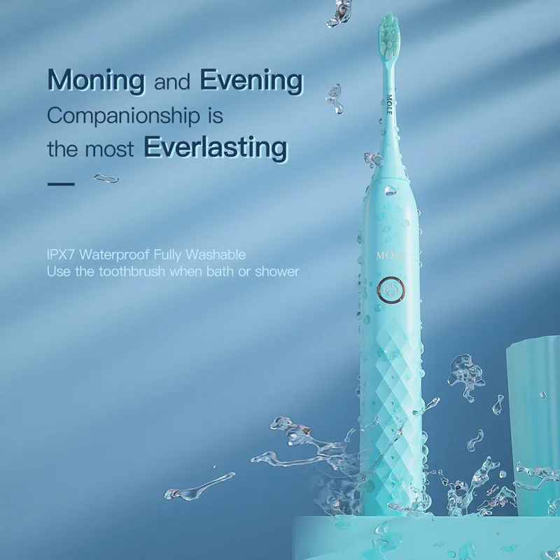 Electric Toothbrush Young Couple Pink&Green Rechargeable 5 Mode Timer Toothbrush IPX7 Waterproof Automatic Ultrasonic Brush Electric Toothbrush Young Couple Pink&Green Rechargeable 5 Mode Timer Toothbrush IPX7 Waterproof Automatic Ultrasonic Brush