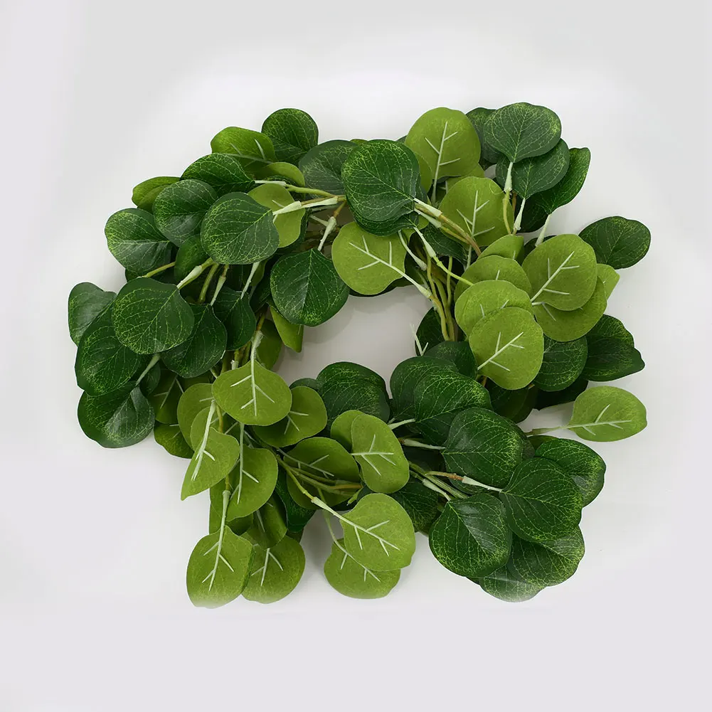 Simulated Eucalyptus Festive Ornament Wedding Decoration Handmade Green/Autumn Red Romantic Photo Props Greenery