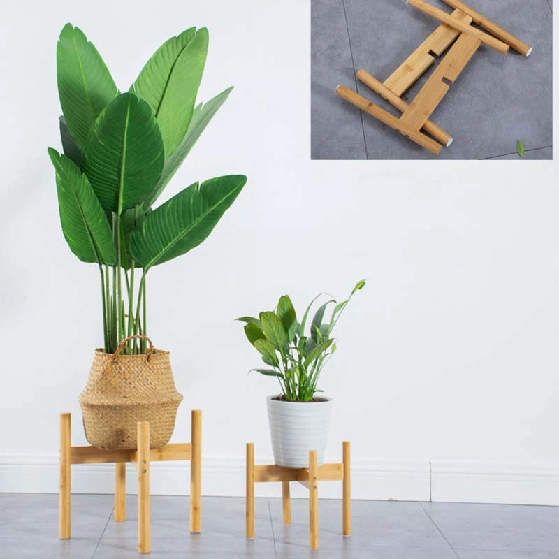 Wooden Flower Stand Window Balcony Desktop Mini Flower Pot Holder Pot Display Stand Flower Pot Rack Plant Pot Shelf Home Decorat