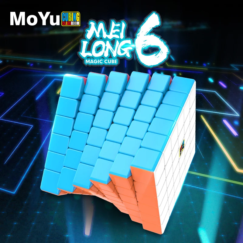 MOYU Meilong, без наклеек, профессиональный, 6*6*6, магические кубики, скоростная головоломка, 6х6 кубиков, развивающие игрушки, подарок, cubo magico 65 мм