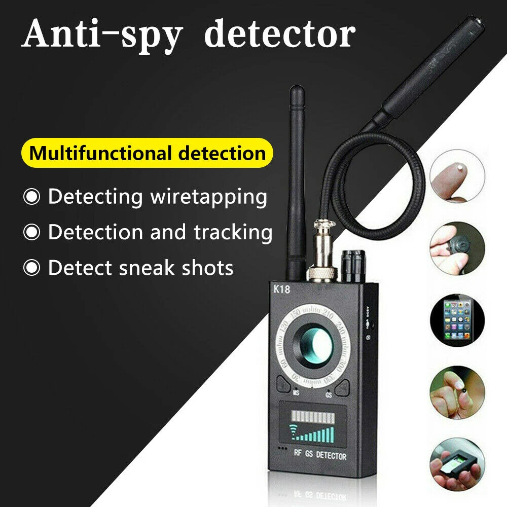 Anti-Spy Hidden Camera Detector RF Signal Bug GPS GMS Finder Tracker Scanner  Locator Protect Security 7