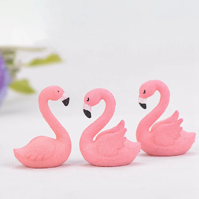 1 Набор пластиковый розовый Фламинго для украшения торта|Товары тортов| |
