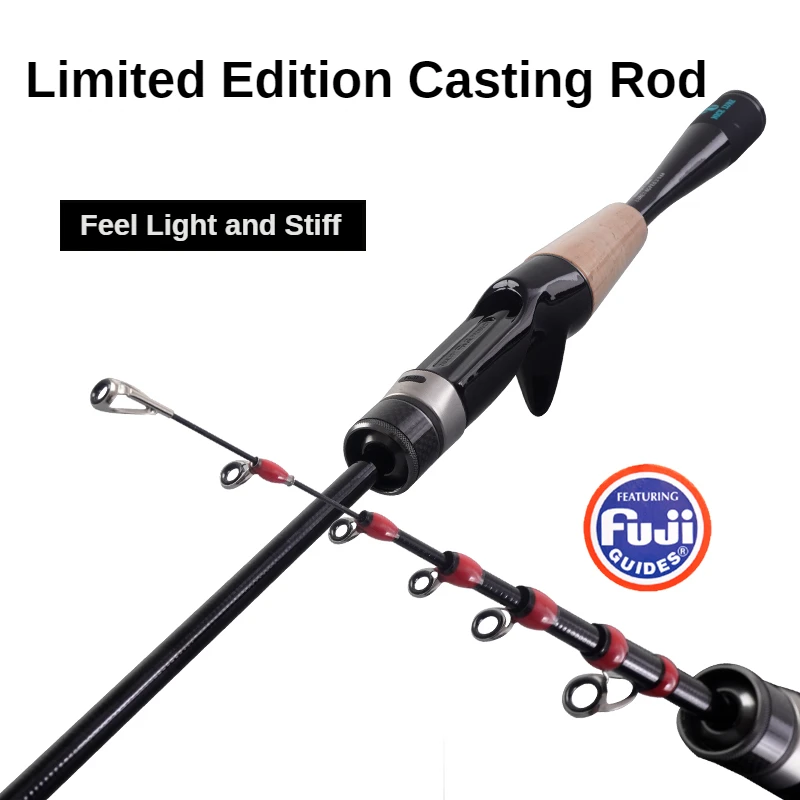 Purelure-伸縮自在のキャスティングフィッシングロッド,1.53m,ルアー