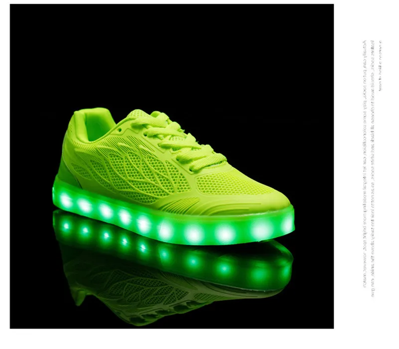 Новейший светодиодный Спортивный обувь для девочек; Светящиеся спортивные кроссовки с usb-зарядкой