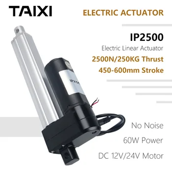 

IP2500 450mm 500mm 550mm 600mm Stroke Electric Linear Actuator Used for Max to 250kg No Noise and DC 12V 24V Power Supply