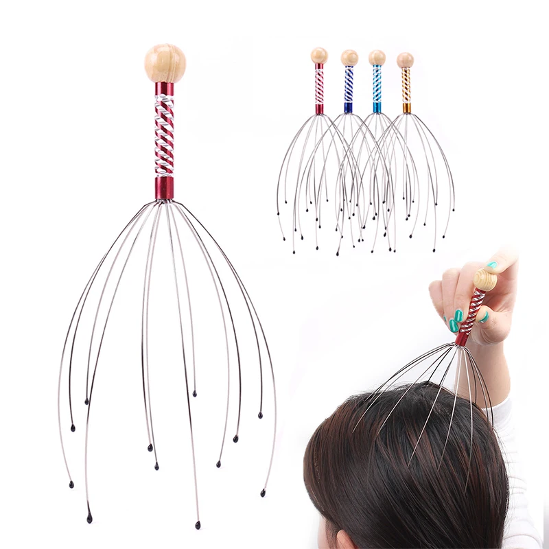 

Head Relax Massager Healing Neck Claw Massage Anti-stress Pain Relief Octopus Scalp Relax Spa Headache Stimulate Blood Circulate