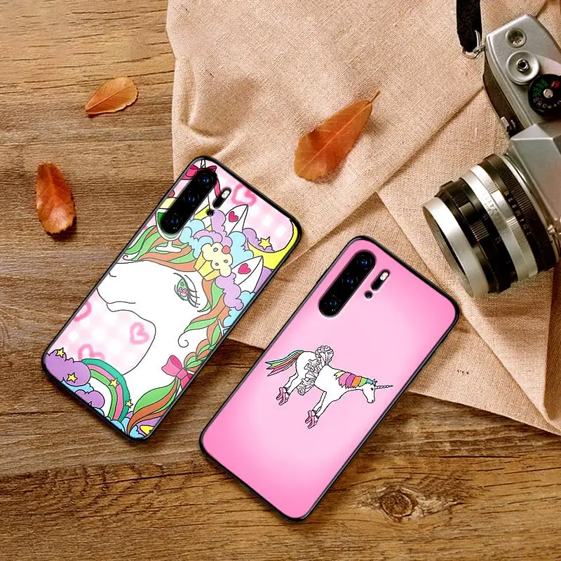 Для huawei Y6 Y7 2018 Y9 Prime 2019 Коврики 10 20 Pro Nova2 3 4 Lite Nova 2i 3i 5i единорогом на Радуга ранец