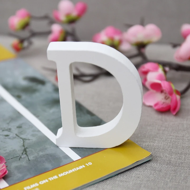 Деревянные английские буквы 3D DIY персонализированные именные фотообои свободно