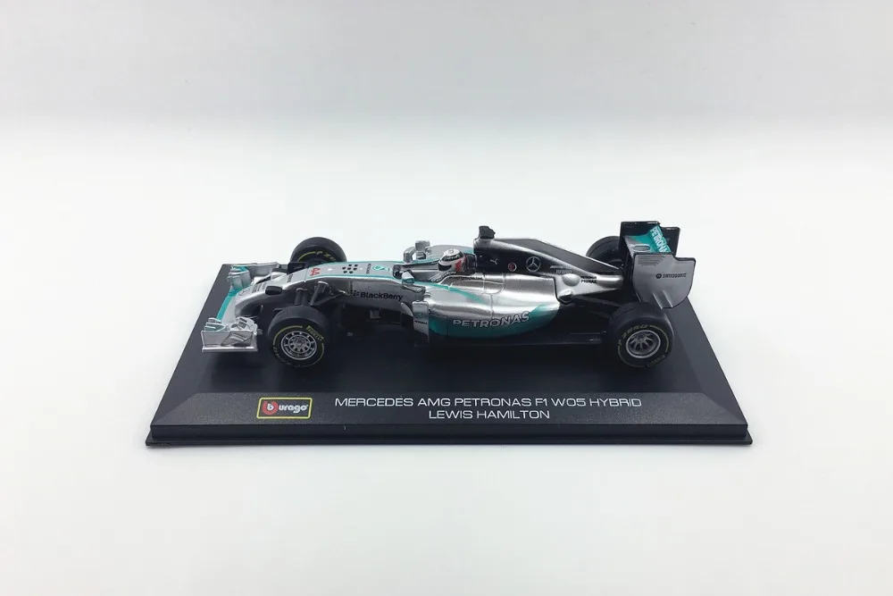 Bburago 1/32 1:32 Mercedes Benz AMG Petronas W05 Hamilton No44 F1 формула 1 гоночный автомобиль литой под давлением дисплей Модель игрушки для детей мальчиков