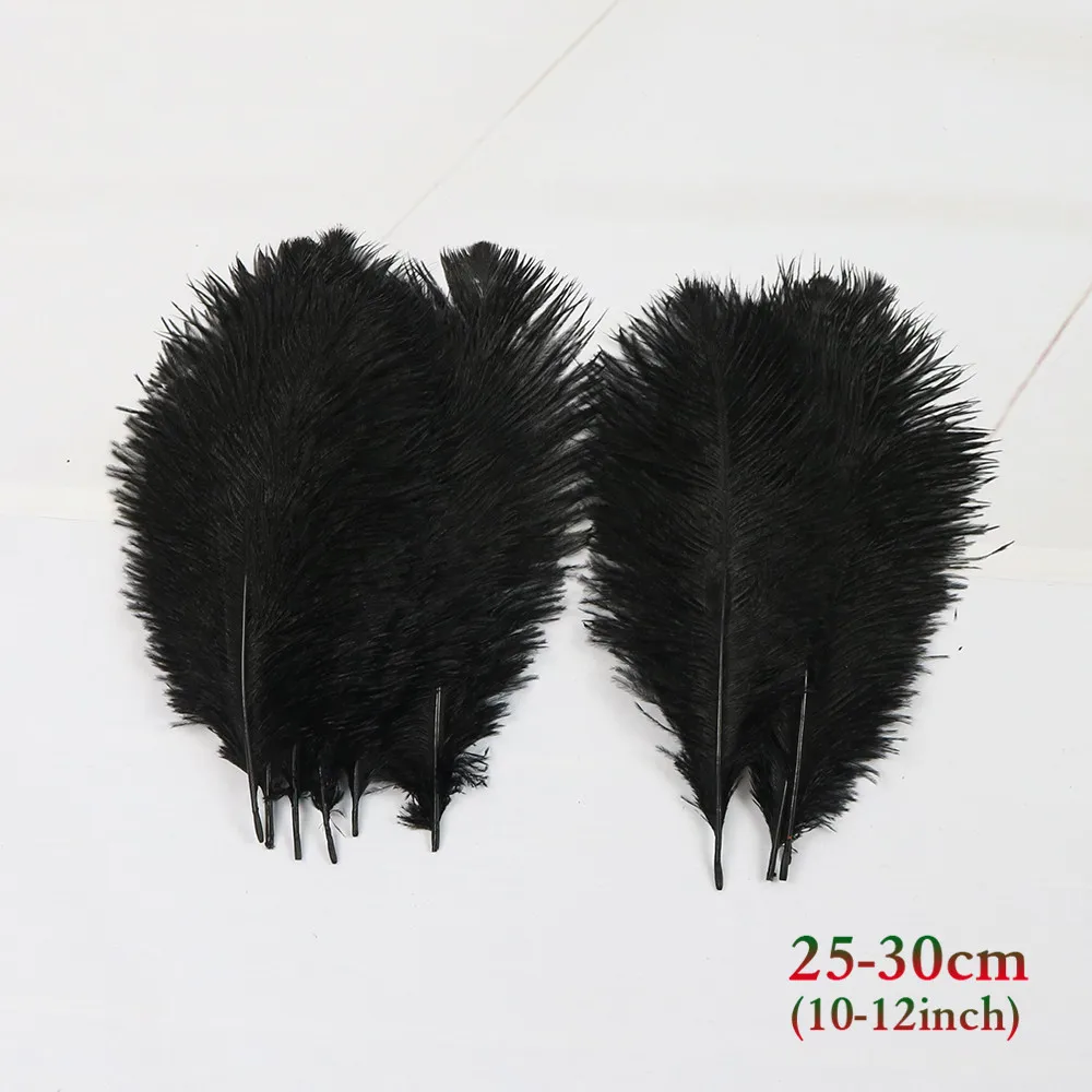 黑色 25-30cm 鸵鸟毛 3_副本