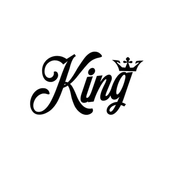 

Personalized KING CROWN Car Stickers for Car Window Bumper Trunk Laptop Auto Motorcycle Uv Protection Car Accessories KK15*8cm