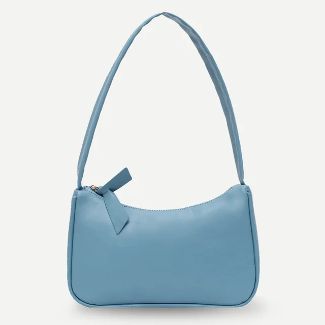 Retro Soft PU Leather Women Shoulder Underarm Bags Casual Solid Color Small Top-Handle Handbags Ladies Fashion Shoulder Bags_voghion.com