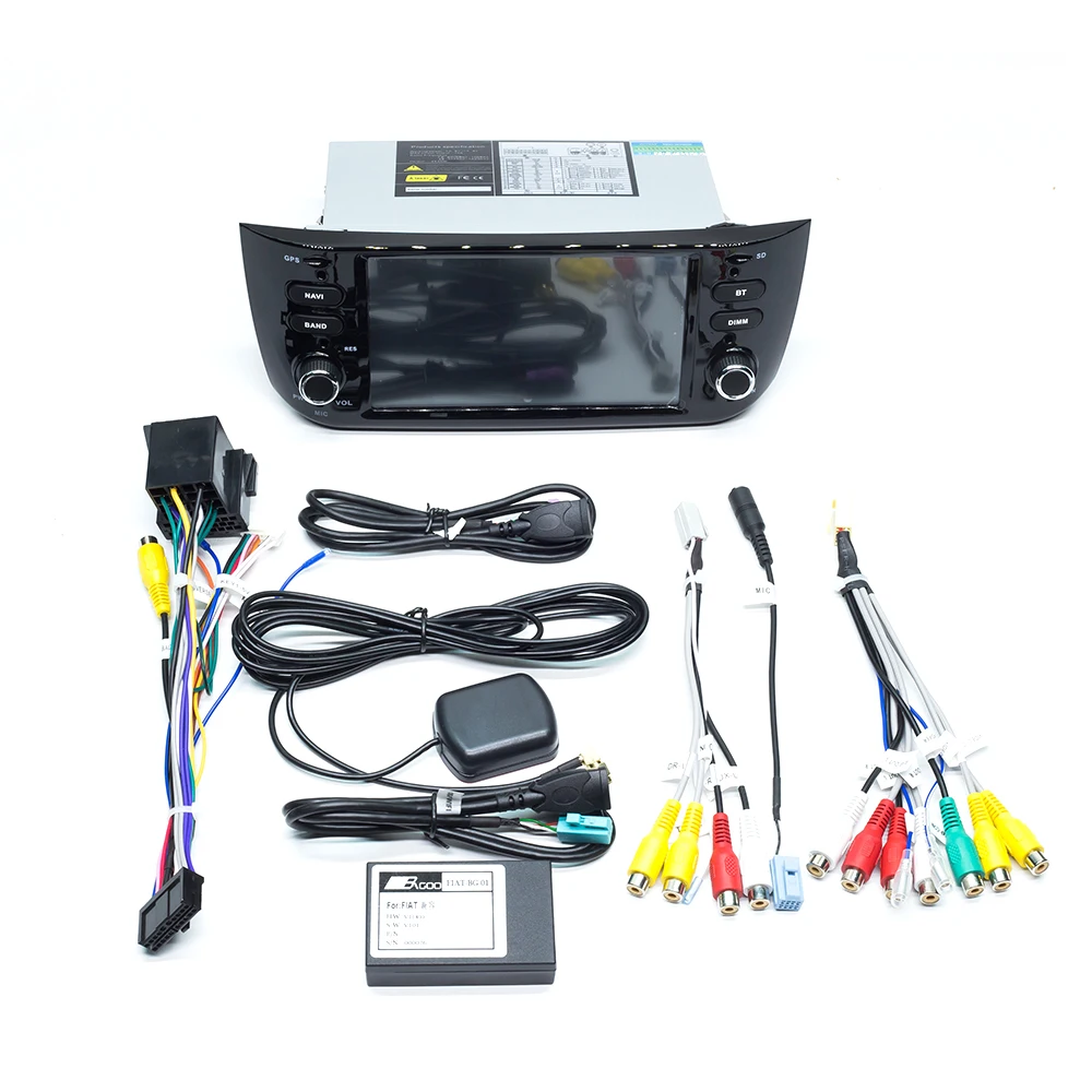 Ips DSP 4G 64GB Авторадио 1 Din Android 9,0 автомобильный DVD мультимедийный плеер для Fiat/Linea/Punto evo 2012- gps навигационная камера