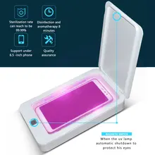 UV Disinfection Box Sanitizer Charger Prevent Flu For iPhone/Samsung Mobile Phone Headphones Mask Sterilizer Kill 99.9% Viruses