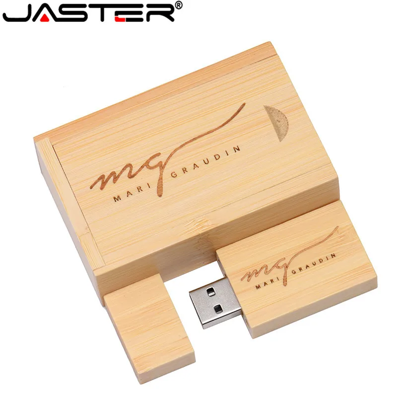 JASTER (5 шт. бесплатный логотип) USB 2 0 Деревянный Квадратный Блок + коробка флэш