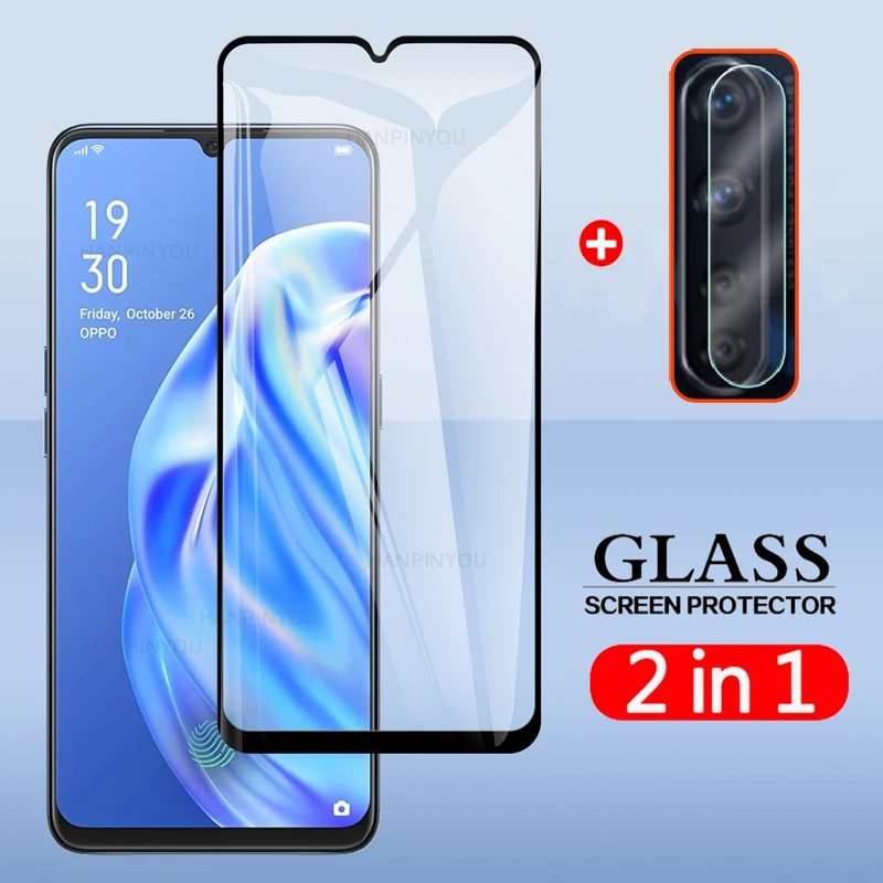 2 In 1 Back Camera Lens Film & Screen Protector Protective Tempered Glass For Oppo F15 A91 F 15 A 91 6.4" afbeelding