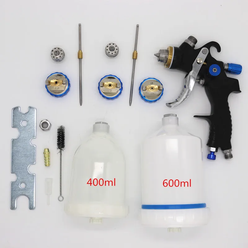 Hvlp Spray Gun 400ml And 600ml Tank Air Spray Gun 1.4mm 1.7mm 2.0mm