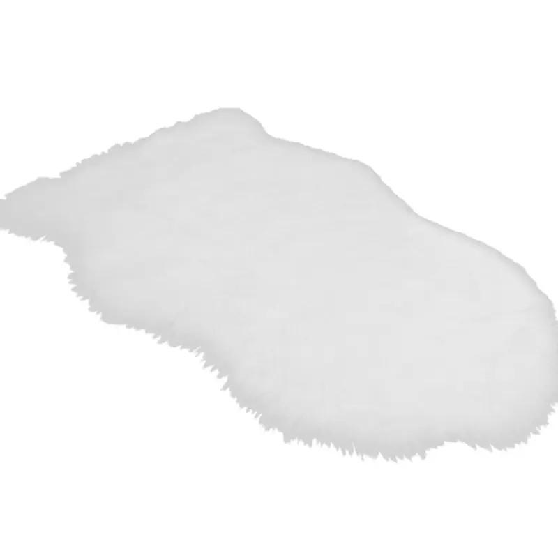 Ковер из синтетической овчины, уютный ковер из натуральной шерсти с синтетическим мехом, роскошный ковер из шерсти ручной работы, подушка для дивана(90x60 C