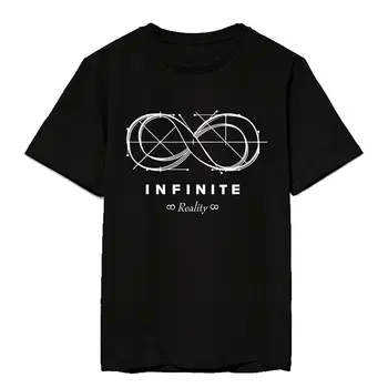 

KPOP INFINITE Reality Album T-Shirt Dong Woo Hoya Sunggyu L Tee Shirt Natural Cotton Print T Shirt 100 % Cotton Let Sleeping