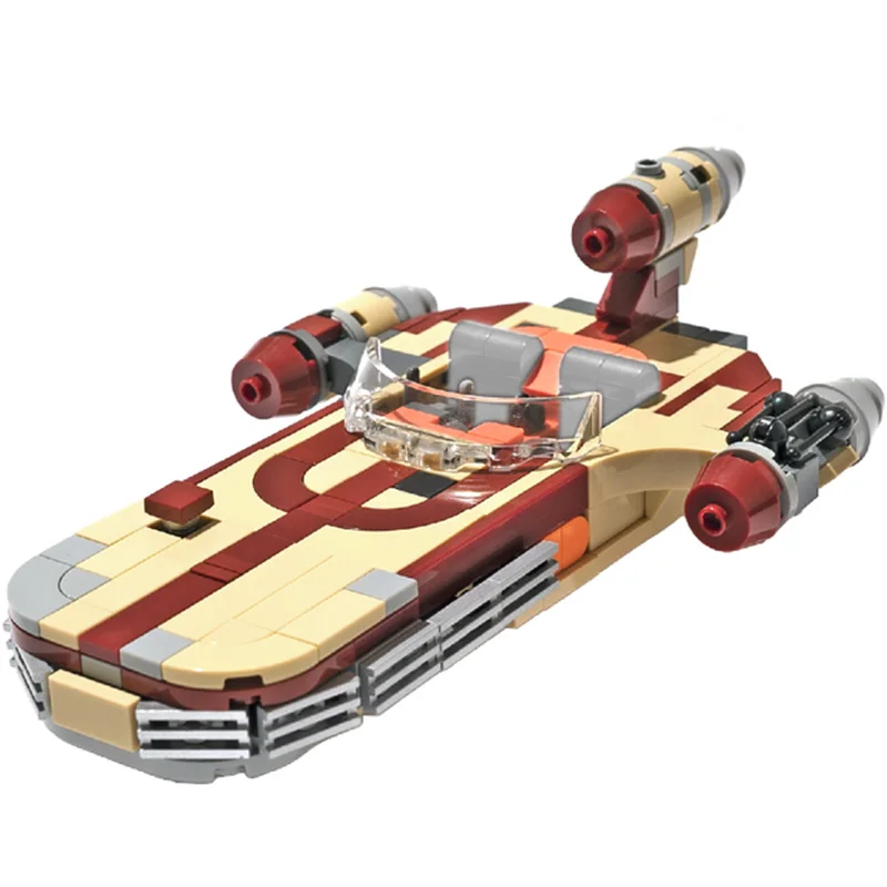 

Star series wars Airship MOC 41385 Luke's X-34 Soro Suub Land speeder Fight Building Blocks League Hero Figure Assembly Toys