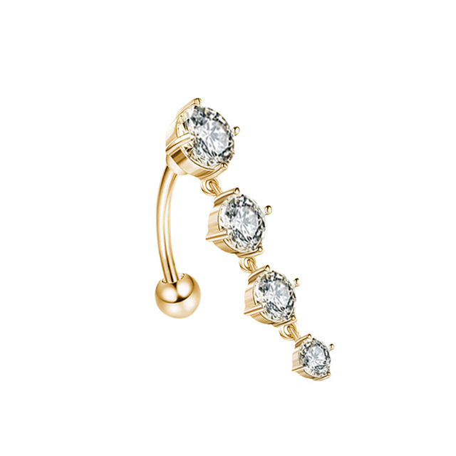Belly Button Ring Angel Wing Belly Piercing Ring Sexy Navel Piercing Bar Flower Belly Bar Navel Piercing Ombligo Dangle
