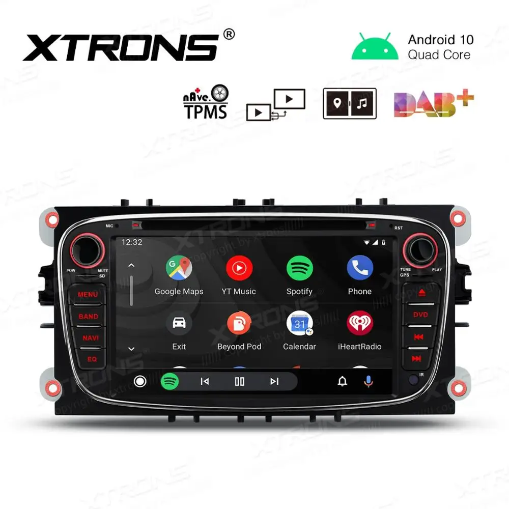 Автомобильная Мультимедийная система с GPS 7 &quotAndroid 10 0 для Ford Focus II 2008 2011 C Max Kuga 2012
