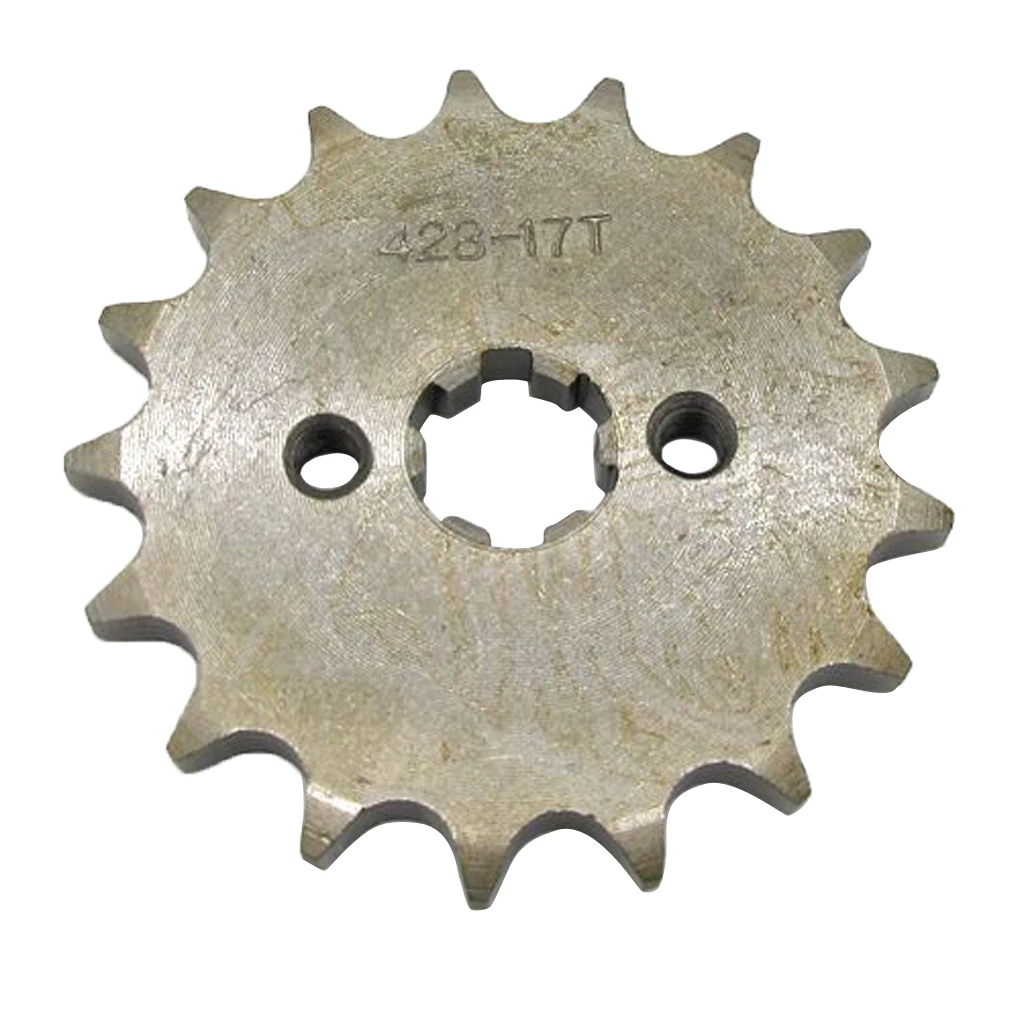 17 Teeth 428 Front Chain Sprocket Cog 50cc-150cc Quad Dirt Bike ATV Buggy