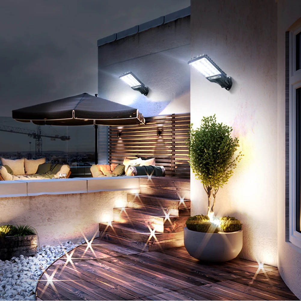 Inteligente por Indução para Parede à Prova D'água para Ambientes Cob com Sensor de Movimento Luz de Segurança Externos com 3 Luminária Solar Modos Led - 11 para parede, à prova d'água para ambientes externos com 3 modos