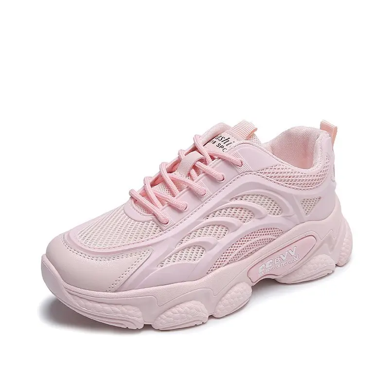 

2022 Women's New Daddy Shoes Thick-soled Increased Autumn Korean Version Of The Mesh Sponge Cake Student Casual Running Sneakers