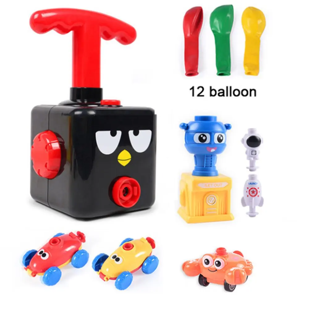 

Two-in-one Balloon Launch Tower Aerodynamic Toy Car Cartoon Child Baby Bread Balloon Flying Balloon Car