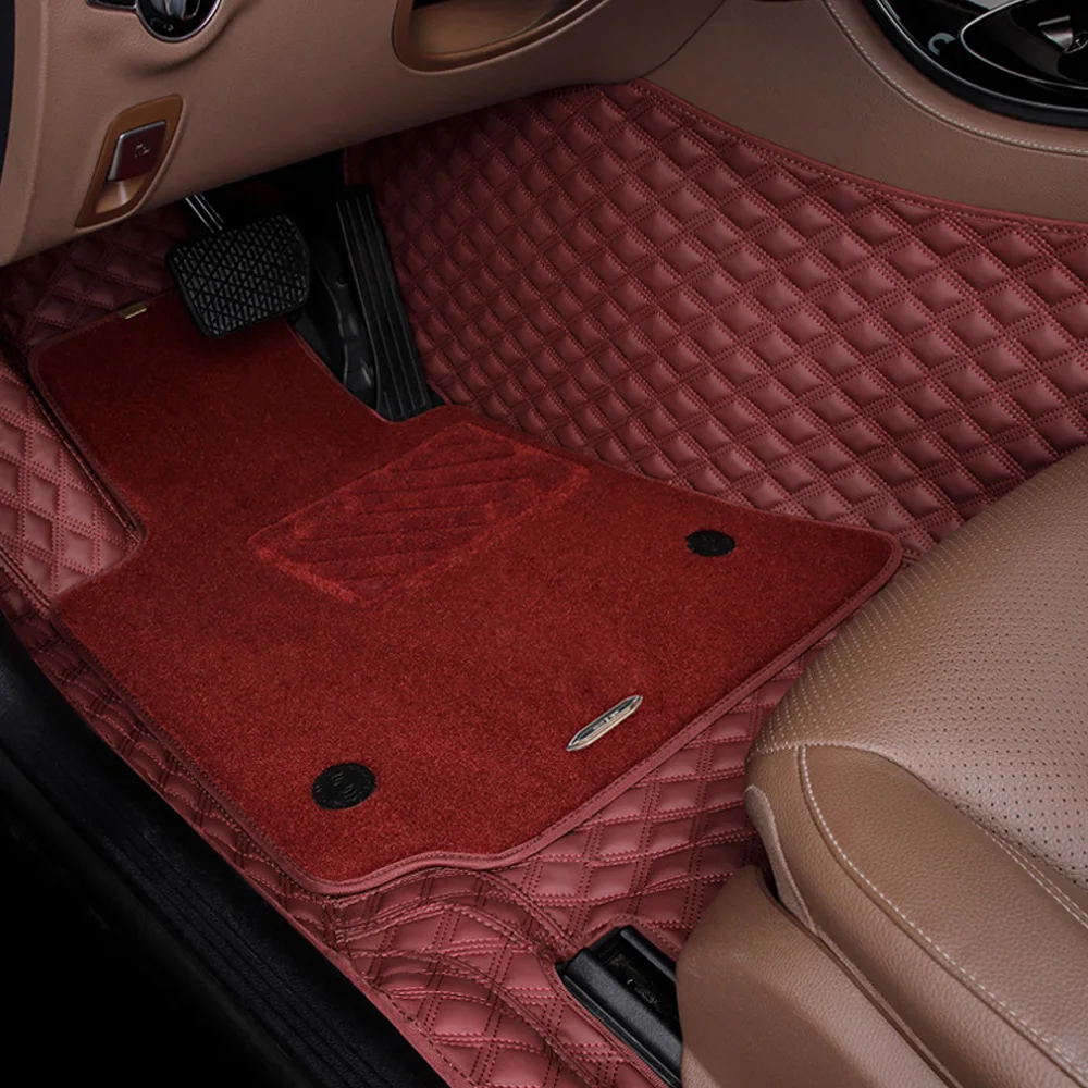 Автомобильные коврики, чехол для Volkswagen Beetle Eos Golf Jetta Passat Tiguan sharan, автомобильный стиль, кожаные противоскользящие ковровые вкладыши