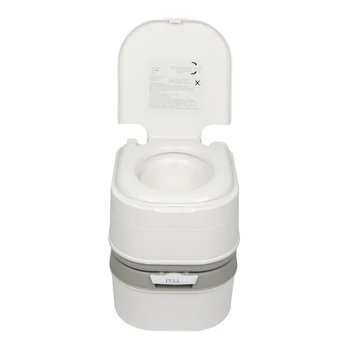 

24L Portable Removable Flush Toilet Porcelain White