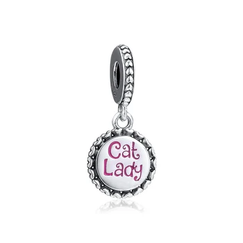 

CKK Bead Charm Sterling Silver 925 Charms Original Cat Lady Beads Fits Pandora Bracelet Jewelry Making kralen