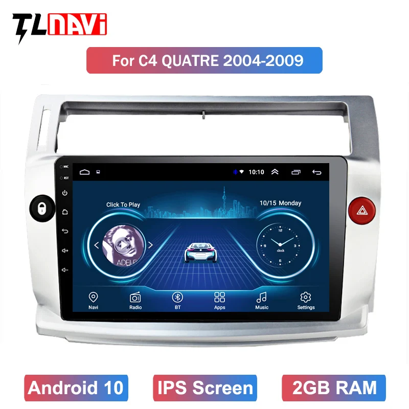 Автомобильный радиоприемник IPS Android 10 для 1Citroen C4 C Triumph four 2004 2009 автомобильный dvd gps
