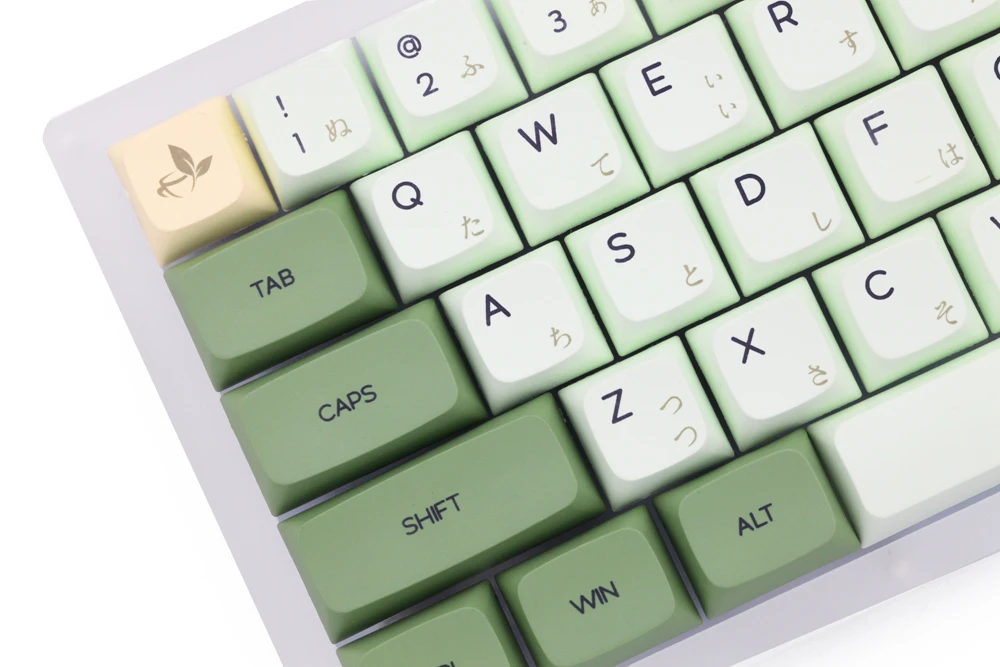 Xda-matcha Green Tea Keycap Grupo v2 Pbt Adequado para Poker Gh60 87 Tkl 104 Ansi Xd64 Bm60 Xd68 Xd84 Xd96 Japão - Imagem 2