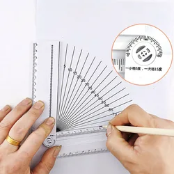 1 pçs estilo simples 30cm transparente retângulo régua transferidor estudante artigos de papelaria desenho ferramenta suprimentos