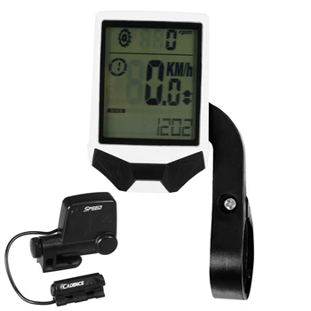 

Wired MTB Bike Cycling Odometer Cycling Wireless Computer Bike Computer Cadence Rainproof Cycling Computer with Backlight LCD