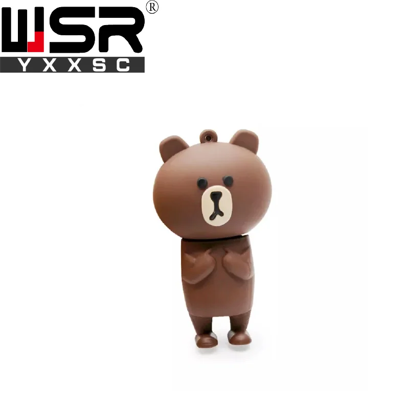 Мультфильм Rilakkuma угрюмый медведь usb2.0 флеш-накопитель 32 Гб 64 Гб 128 ГБ высокоскоростной водонепроницаемый флеш-накопитель 4 ГБ 8 ГБ 16 ГБ лучший компьютерный подарок - Цвет: 1