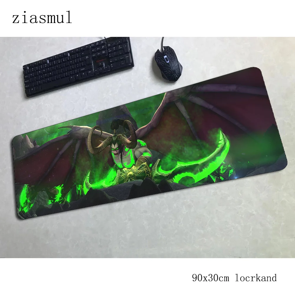 Wow Коврик для мыши 90x30 см компьютерный геймер locrkand padmouse Большой High-end Для Мыши